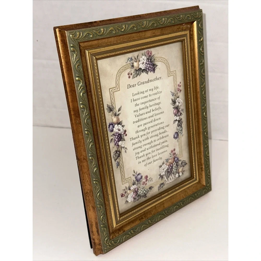 Heartfelt Inc Letters From The Heart Grandmother Framed Poem Kathy Seek 2001